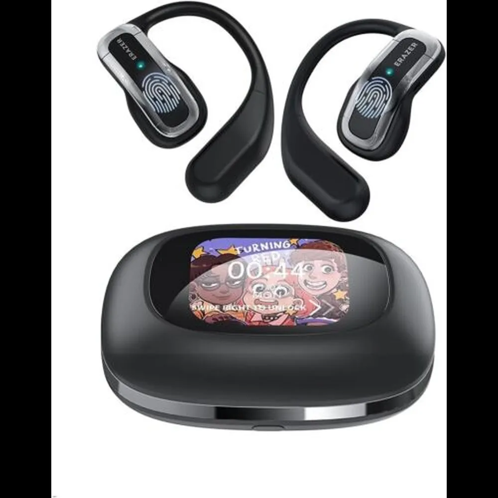 ERAZER XP3 AI Language Translation Earbuds black with case