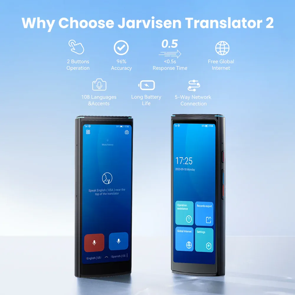 Jarvisen Translator 2 promotional picture showing device