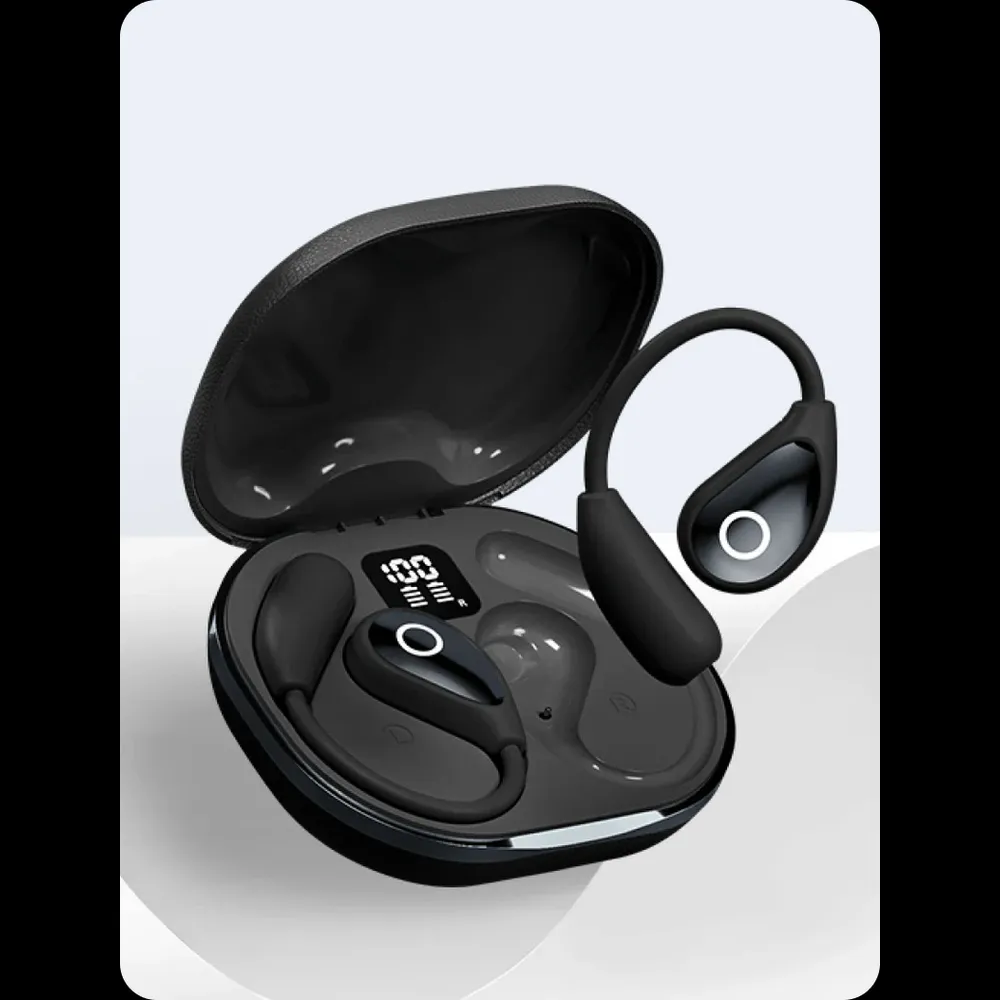 OEQ M95 Translation Earbuds black in case
